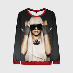 Свитшот мужской Lady Gaga, цвет: 3D-красный