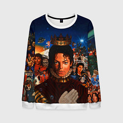 Свитшот мужской Michael Jackson: Pop King, цвет: 3D-белый