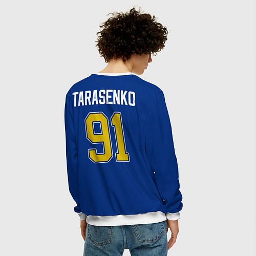 Мужской свитшот St Louis Blues: Tarasenko 91 / 3D-Белый – фото 4