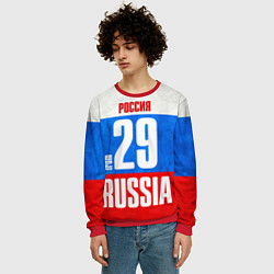 Свитшот мужской Russia: from 29, цвет: 3D-красный — фото 2