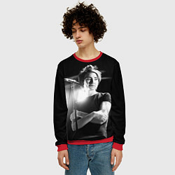 Свитшот мужской Земфира на сцене, цвет: 3D-красный — фото 2