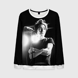 Свитшот мужской Земфира на сцене, цвет: 3D-белый