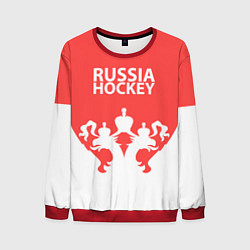 Свитшот мужской Russia Hockey, цвет: 3D-красный