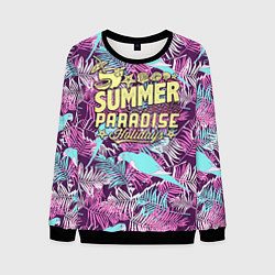 Свитшот мужской Summer paradise 2, цвет: 3D-черный