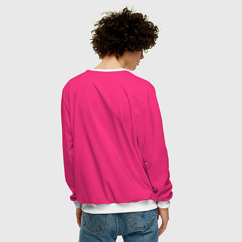 Мужской свитшот If juking hate these people / 3D-Белый – фото 4