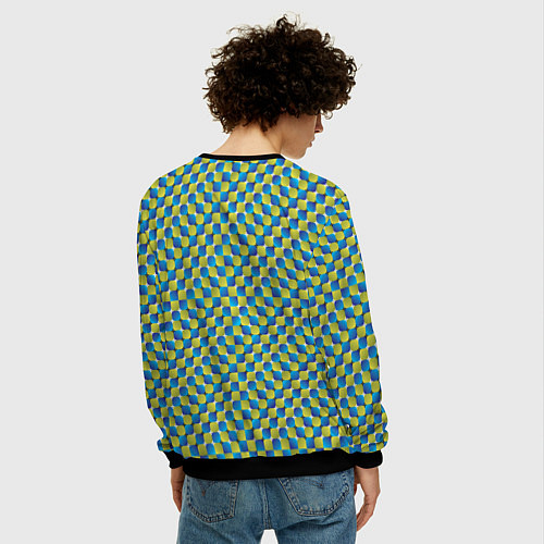 Мужской свитшот Великая иллюзия / 3D-Черный – фото 4