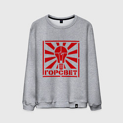 Свитшот хлопковый мужской Горсвет, цвет: меланж