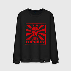 Свитшот хлопковый мужской Горсвет, цвет: черный