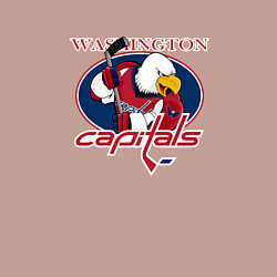 Свитшот хлопковый мужской Washington Capitals Hockey, цвет: пыльно-розовый — фото 2