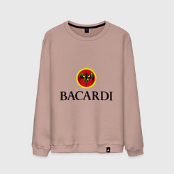 Свитшот хлопковый мужской Bacardi, цвет: пыльно-розовый