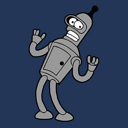 Свитшот хлопковый мужской Bender Error, цвет: тёмно-синий — фото 2