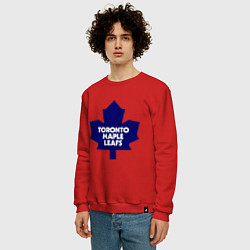 Свитшот хлопковый мужской Toronto Maple Leafs, цвет: красный — фото 2