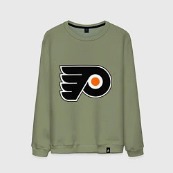 Свитшот хлопковый мужской Philadelphia Flyers, цвет: авокадо