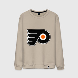 Свитшот хлопковый мужской Philadelphia Flyers цвета миндальный — фото 1