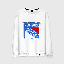 Свитшот хлопковый мужской New York Rangers, цвет: белый