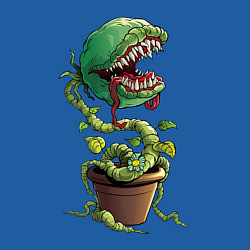 Свитшот хлопковый мужской Plants vs zombies, цвет: синий — фото 2