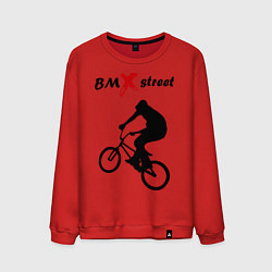 Свитшот хлопковый мужской BMX street, цвет: красный