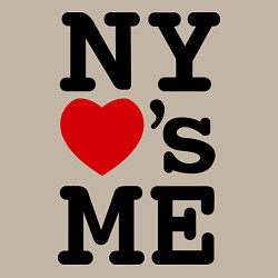 Свитшот хлопковый мужской NY loves me, цвет: миндальный — фото 2