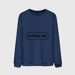 Свитшот хлопковый мужской Prodigy лого с муравьем, цвет: тёмно-синий