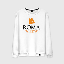 Свитшот хлопковый мужской AS Roma 1927, цвет: белый