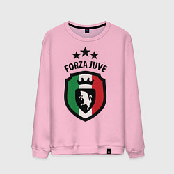 Свитшот хлопковый мужской Forza Juventus цвета светло-розовый — фото 1