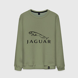 Свитшот хлопковый мужской Jaguar, цвет: авокадо