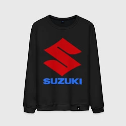 Свитшот хлопковый мужской Suzuki, цвет: черный