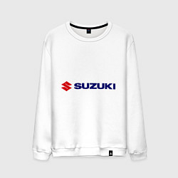 Свитшот хлопковый мужской Suzuki, цвет: белый