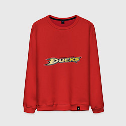 Свитшот хлопковый мужской Anaheim Ducks: Selanne, цвет: красный