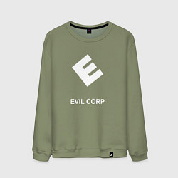 Свитшот хлопковый мужской Evil corporation, цвет: авокадо