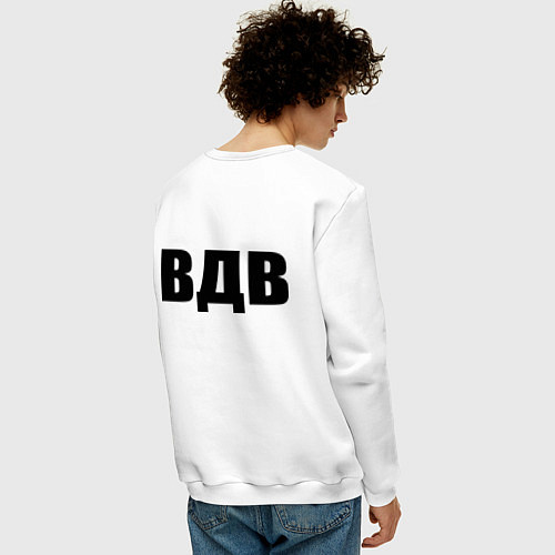 Мужской свитшот ВДВ / Белый – фото 4