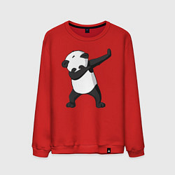 Свитшот хлопковый мужской Panda dab, цвет: красный