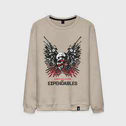 Свитшот хлопковый мужской Expendables: Choose tour weapon, цвет: миндальный