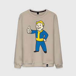 Свитшот хлопковый мужской Fallout Boy, цвет: миндальный