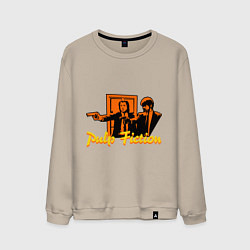 Свитшот хлопковый мужской Pulp Fiction, цвет: миндальный
