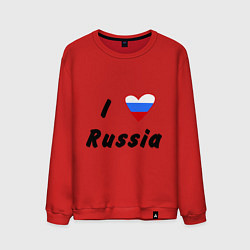 Мужской свитшот I love Russia