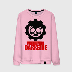 Свитшот хлопковый мужской Worldwide Darkside, цвет: светло-розовый