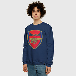 Свитшот хлопковый мужской Arsenal FC, цвет: тёмно-синий — фото 2