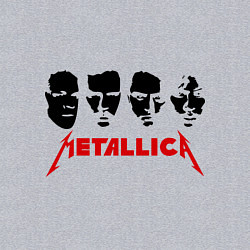 Свитшот хлопковый мужской Metallica (Лица), цвет: меланж — фото 2