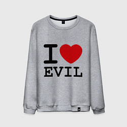 Мужской свитшот I love evil