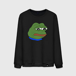 Свитшот хлопковый мужской SAD FROG, цвет: черный