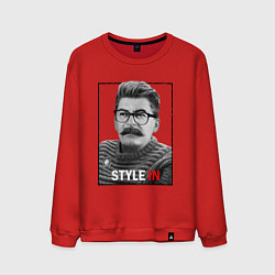 Свитшот хлопковый мужской Stalin: Style in, цвет: красный