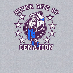 Свитшот хлопковый мужской WWE Never Give Up, цвет: меланж — фото 2