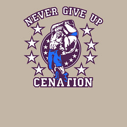 Свитшот хлопковый мужской WWE Never Give Up, цвет: миндальный — фото 2