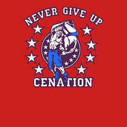 Свитшот хлопковый мужской WWE Never Give Up, цвет: красный — фото 2