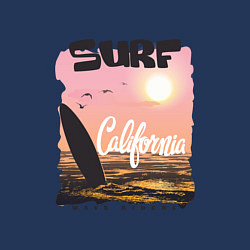 Свитшот хлопковый мужской Surf California, цвет: тёмно-синий — фото 2