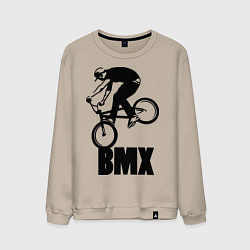 Свитшот хлопковый мужской BMX 3, цвет: миндальный