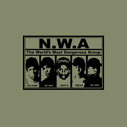 Свитшот хлопковый мужской NWA, цвет: авокадо — фото 2