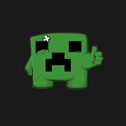 Свитшот хлопковый мужской Minecraft Green, цвет: черный — фото 2