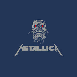 Свитшот хлопковый мужской Metallica scool, цвет: тёмно-синий — фото 2